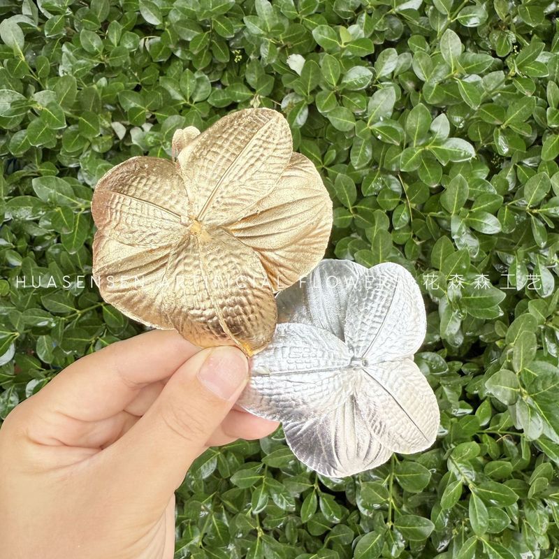 ゴールデンシルバー胡蝶蘭シミュレーション単一花頭手作り結婚式のお土産キャンディーボックス装飾 diy 靴の花|undefined
