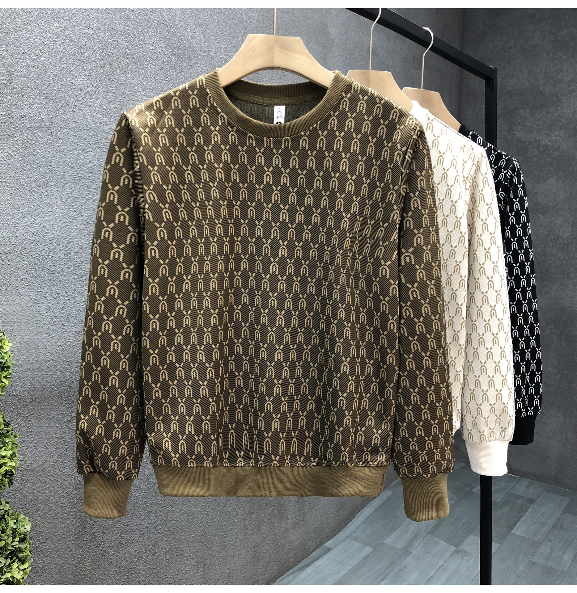Felpa stampata di lusso Camicia a maniche lunghe sottile di marca alla moda primavera autunno da uomo 2024 Camicia a maniche lunghe da uomo nuova 2024_voghion.com