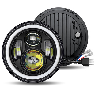 Cross-border dedicated car led headlight 6 beads 7-inch Shepherd headlight Harley motorcycle modified far and near light LED