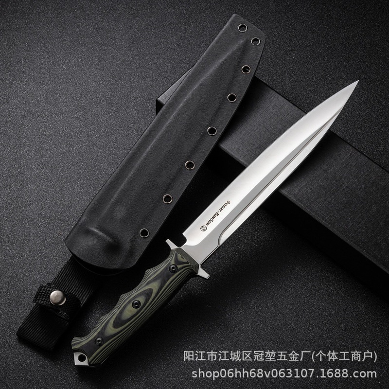 厂家现货加长版俄罗斯凤凰-Y8户外随身便携直刀不锈钢野外高硬度|undefined