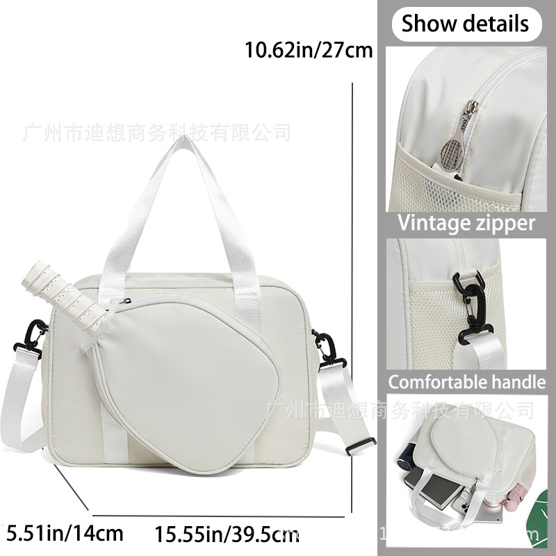 Bolsa de pelota de moda deportiva de gran capacidad, bolso de mano de tramo inclinado para mujeres 2025, nueva bolsa de tenis, bolsa de raqueta de bádminton