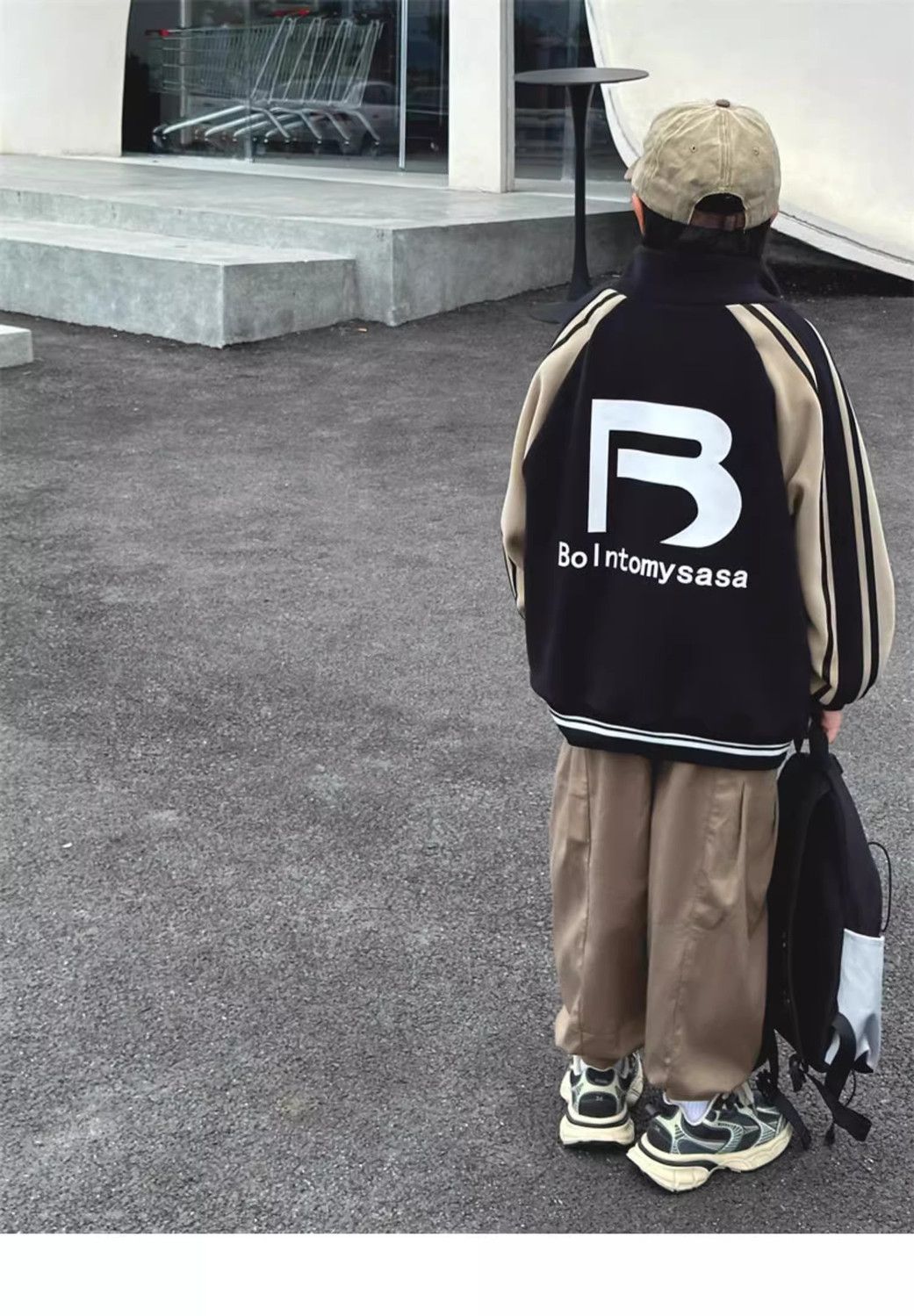 2024 neue lose Frühling und Herbst vielseitige Strickjacke, Mädchen hübscher Hoodie, Baseball-Jacke, trendy_voghion.com