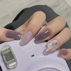 Hollywood Glamour Aurora Star Burst Diamond Flash Wearable Nails Reusable 24 Pieces Set