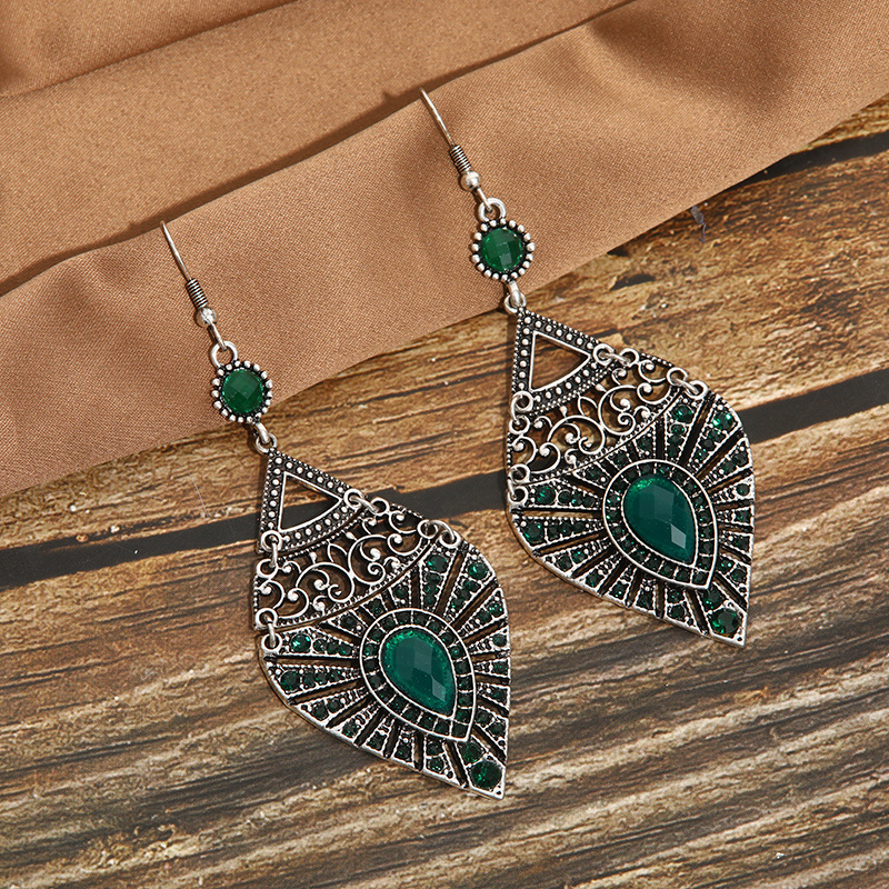 Women'S Gender Fashion New Water Drop Hollow Metal Alloy Earrings