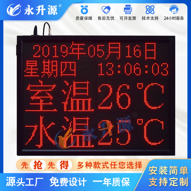 led��Ԫ�廷�������ʪ��PM2.5PM10��ع�������ʱ����ʾ��