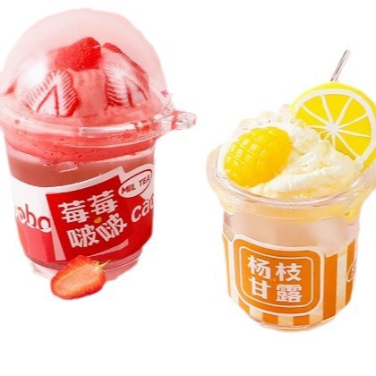 2024 새로운 어린이 인터넷 축하 장난감 소녀 6 세 소녀 DIY 수제 음식과 미니 밀크 티 컵 생일 선물