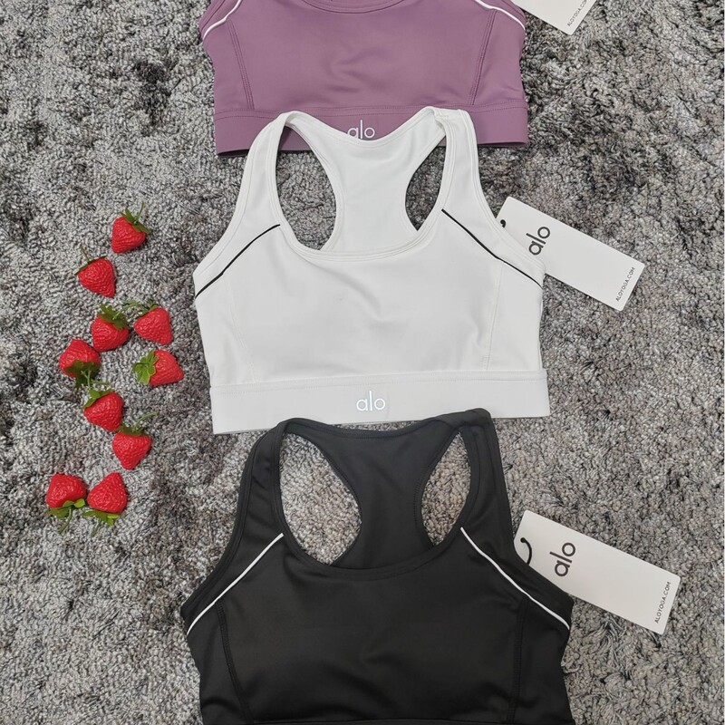 Alo Yoga Pilates Sports Bra Women's Running Underwear Large Breast Shockproof Wireless Fitness Vest Seamless