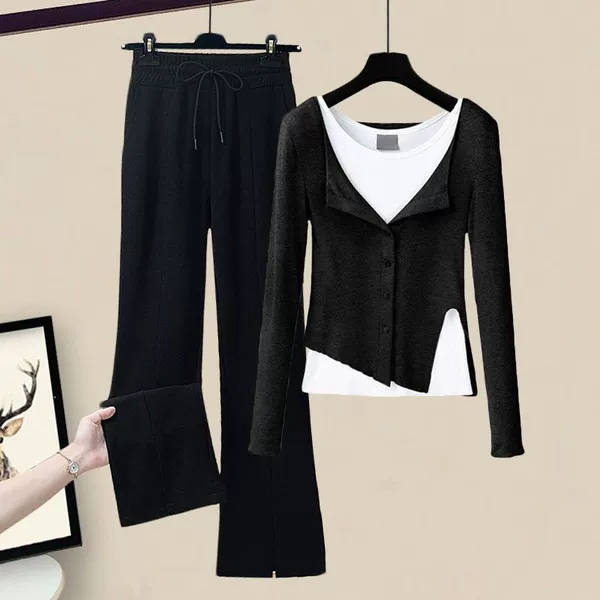 Black+black pants