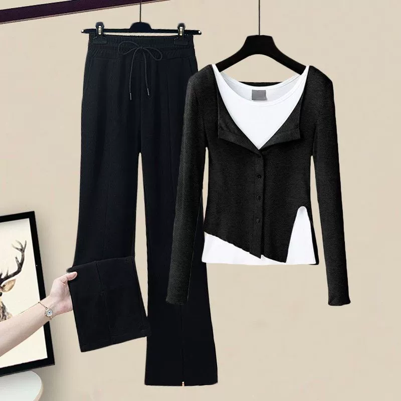 Spring body-friendly set, trousers, 2025 years