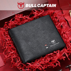 牛船長のbullcaptain財布の本革のトップ層の牛革の財布の男性は夫のバレンタインデーの誕生日プレゼントを送ります。