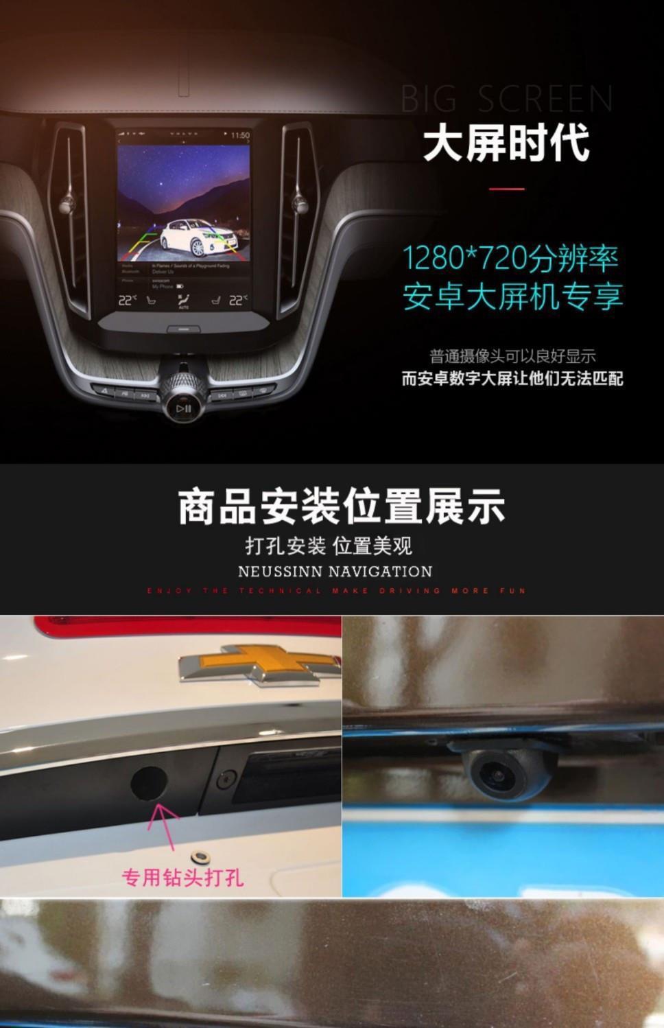 Universal Car-Mounted Small Dome Camera with Perforated Design, Fisheye Night Vision, High-Definition Ahd/Ccd Waterproof