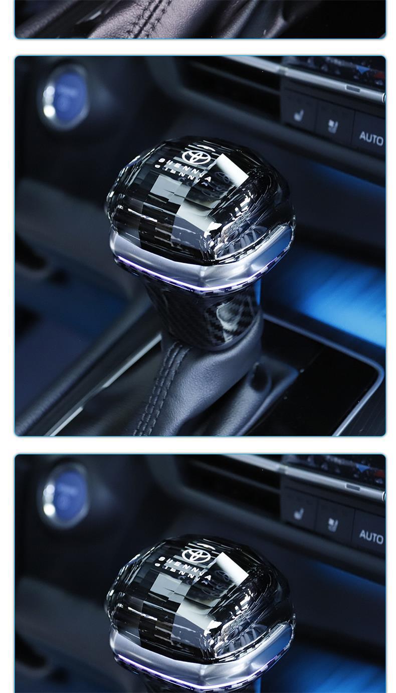 Suitable for Toyota Sienna Crystal Gear Shift Knob, Granvia Gear Shift Head, Sienna Modified Interior Gear Shift Lever