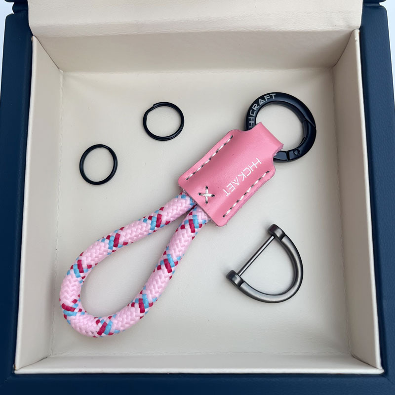 Handmade Leather Car Keychain Decoration Original Bag Couple Pendant Personalized High-End Unisex Pendant