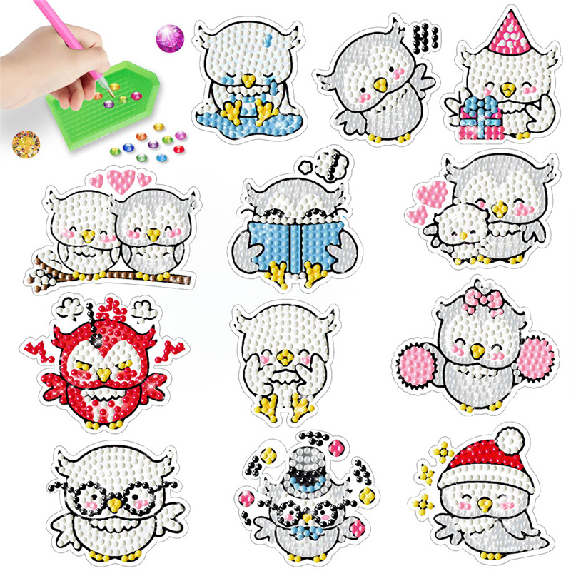 Pintura de Diamantes, Juego de Dibujos Animados de Minecraft, PVC, Pegatinas de Diamantes Hechas a Mano para Niños, Venta al por Mayor