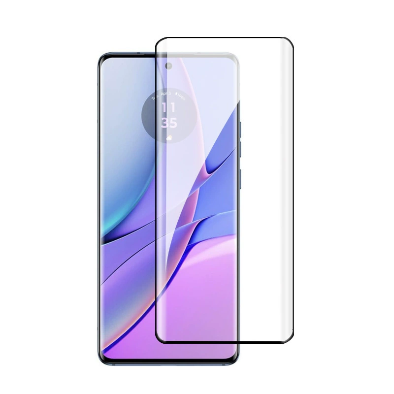 Подходит для Moto Edge40Pro, закалённая плёнка, клейкая лента с высоким разрешением, защитная плёнка с фиолетовым оттенком, устойчивая к подглядыванию.