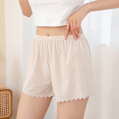 A one-piece disposable non-slip ice silk safety pants for women, new lace plus-size leggings, loose shorts, new product