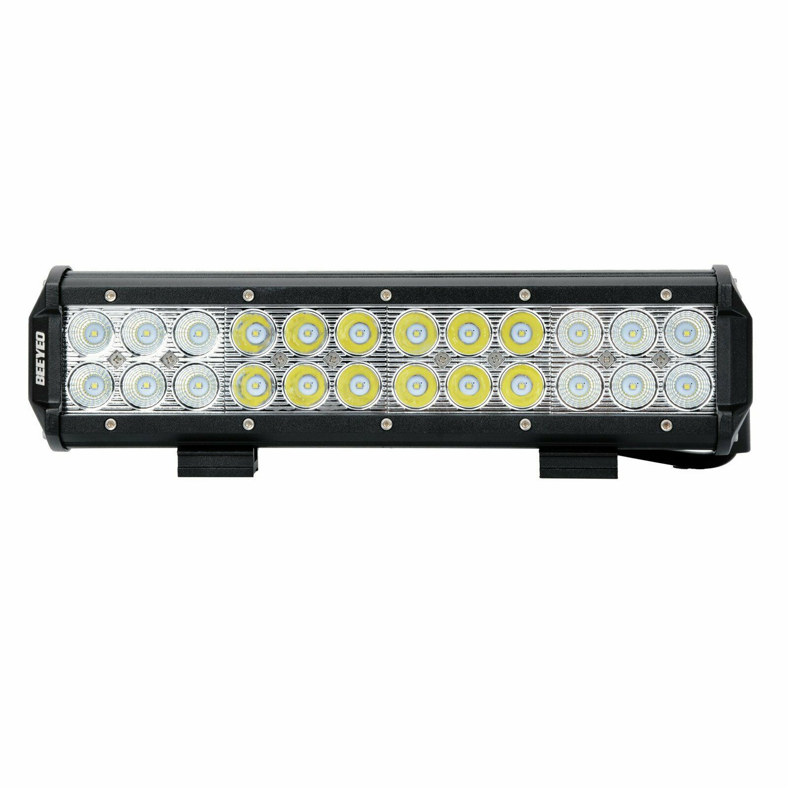 Luz de trabajo LED para automóviles transfronterizos 12 pulgadas 72W tres ojos de doble fila LED larga SUV 24LED image 6