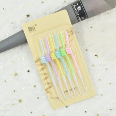 ins風 點讚生日蠟燭曲線彎曲螺旋螺紋蠟燭彩虹色宴會求婚蛋糕裝飾