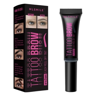 Cross-Border Hot Selling Peel-Off Eyebrow Gel, Eyebrow Dyeing Cream, Long-Lasting Waterproof, Non-Fading, Natural Lazy Eyebrow Dyeing Liquid for Eyebrow Drawing