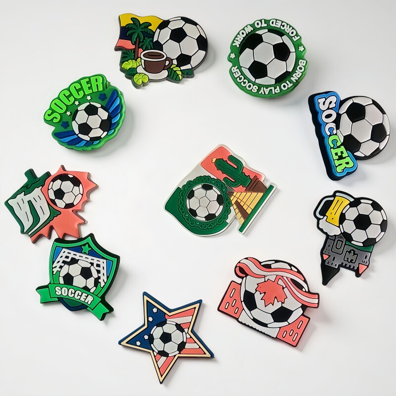 Cross-Border Football Shoe Charms, Cartoon Patches, Shoe Decorations, Clog Shoe Accessories, Shoe Charms, Wholesale Direct Supply