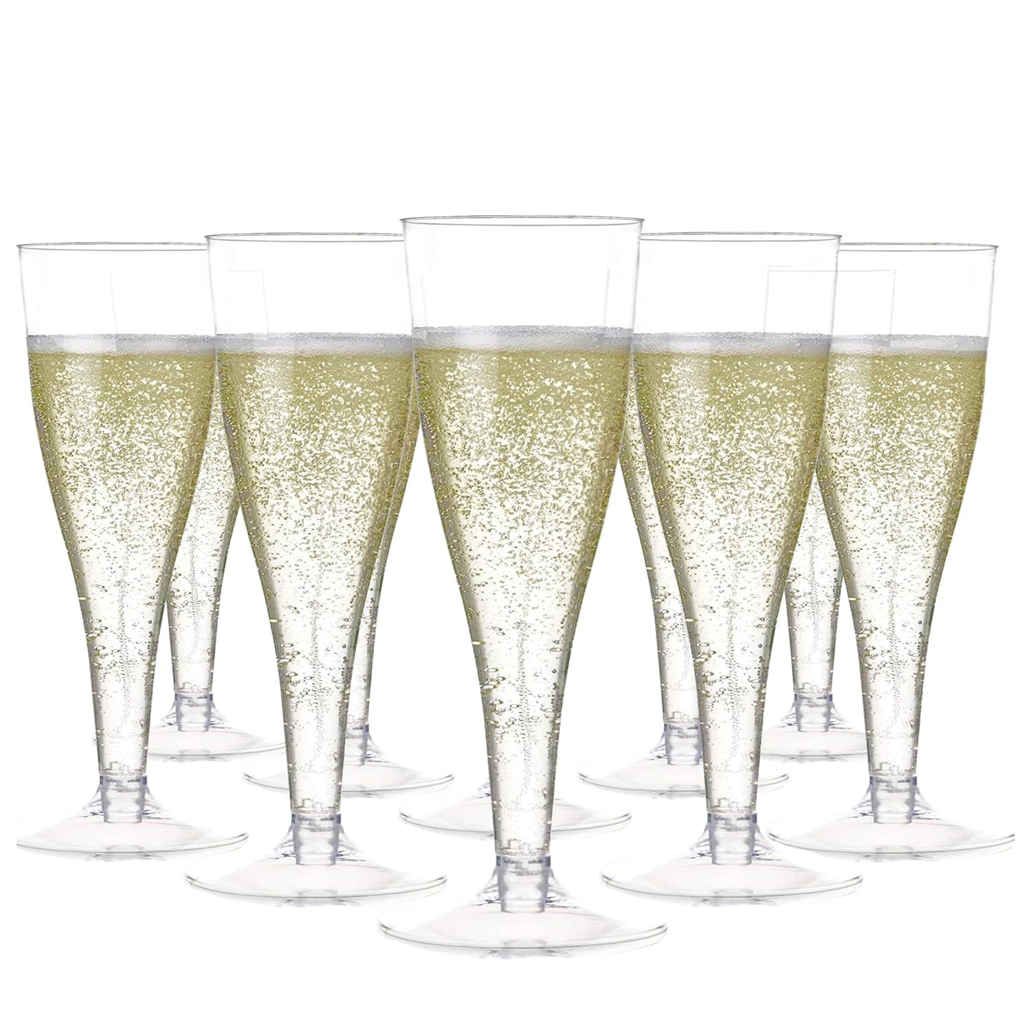 Plastic Champagne Glass 4.5oz Disposable Cocktail Glass Plastic Red Wine Glass Goblet Gold Powder Martini Glass