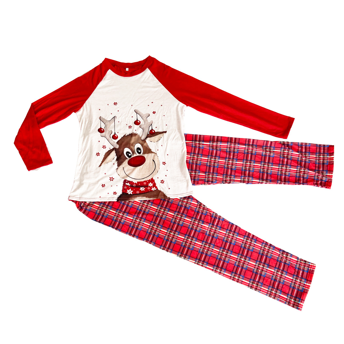 thumbnail image 5 of 2022 Nuevo eBay europeo y americano Ropa de Navidad para padres e hijos Pijamas de manga larga estampados Ropa para el hogar Traje de Navidad Listo en stock 0540, 5 of 5