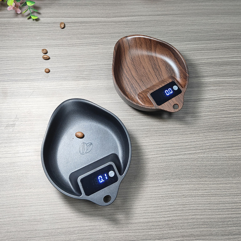 0.1から胡桃木色コーヒー電子は手沖豆皿専用知能エスプレッソ計量豆皿秤と呼ばれています。|undefined