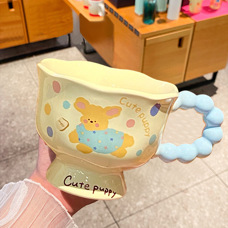 見栄えの良い誕生日プレゼントセラミックカップかわいいマグカップ飲料水クリエイティブホームコーヒーカップ親友カップギフトボックス|undefined