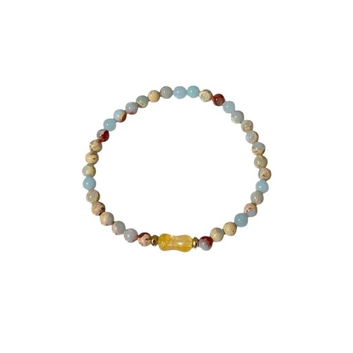 New Chinese style Fu brand beaded bracelet for women braided rope national style retro couple bracelet best friend Shoushan stone bracelet
