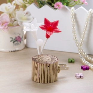 Nueva estrella de cinco puntas flor creativa luz nocturna controlada por luz controlada luz creativa Luz de inducción de ahorro de energía Luz de noche