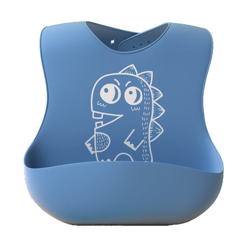 Aimi Aimi eating bib waterproof silicone children's bib baby saliva towel bib 3D three-dimensional eating pocket