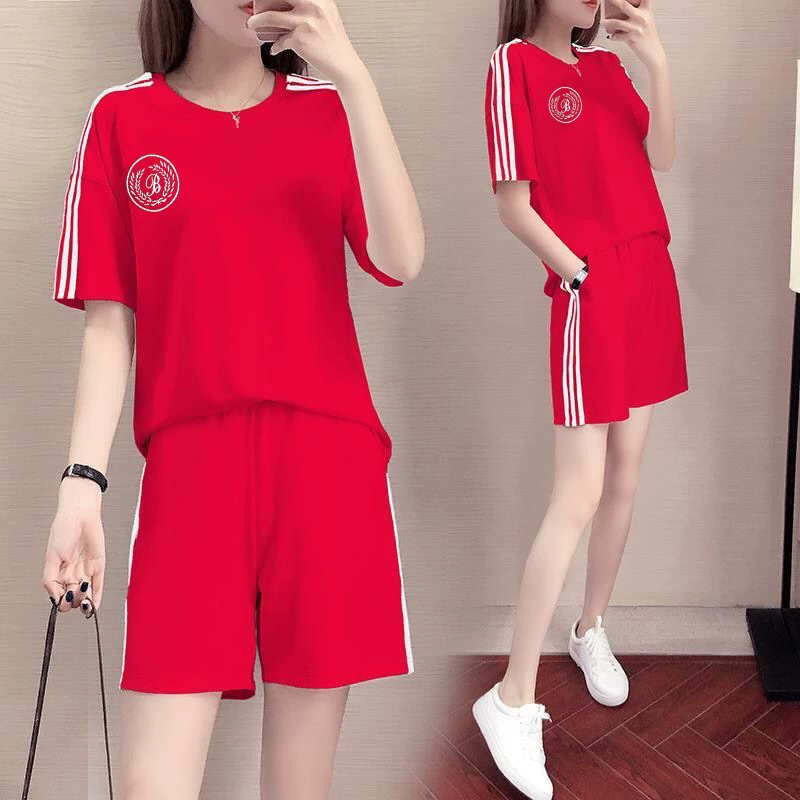 Поколение 2023 года летний костюм для маленьких полных девочек, Повседневная футболка с короткими рукавами, шорты, спортивный костюм из двух частей, иностранный стиль