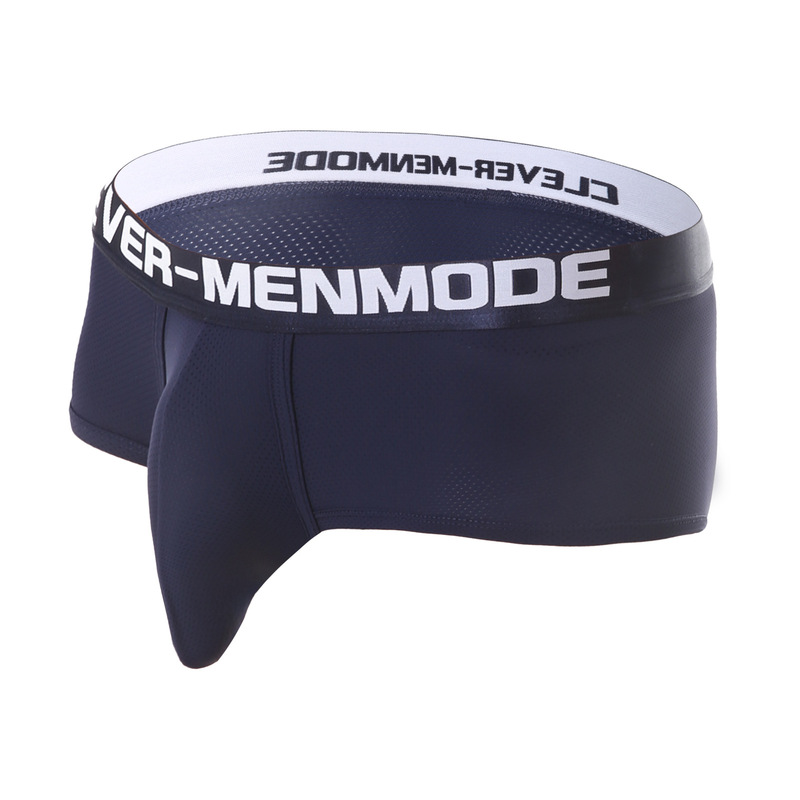 Temu Hot-Selling Men's Large Size Mesh Underwear Sexy Intimates Gun Bullet Separation Protrusion Large Jj Boxer Shorts