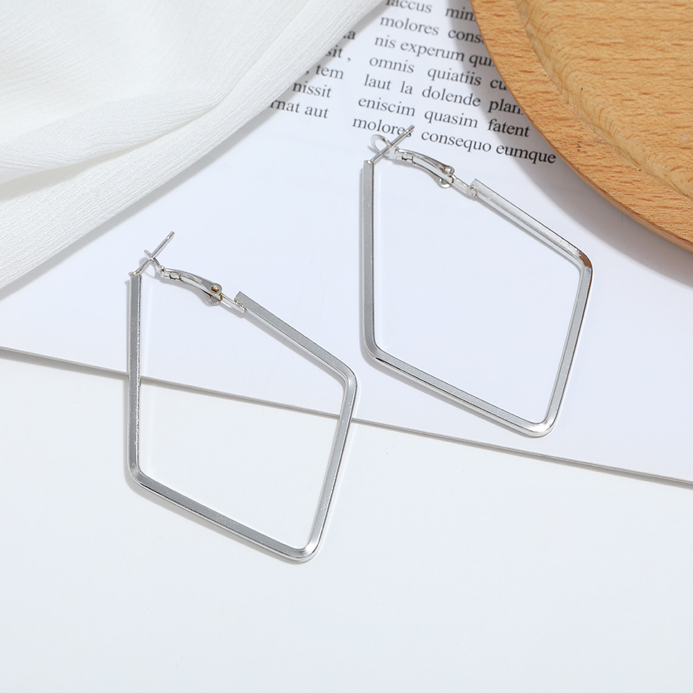 New Simple Metal Square Geometric Earrings display picture 4