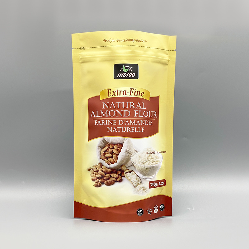 杏仁粉包装袋塑料复合膜铝箔包装袋自立自封奶粉豆粉拉链密封袋