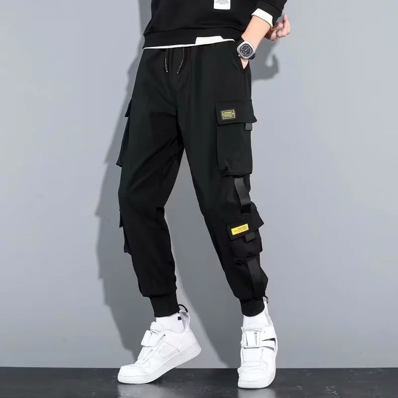 Трендовые летние брюки casual, корейский стиль, оверсайз, американский стиль