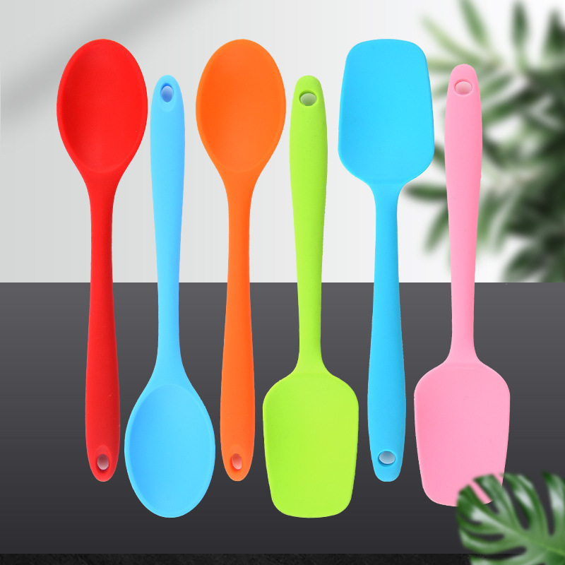 Herramienta para hornear raspador de silicona sartén antiadherente pastel de crema especial cuchara poco profunda pala T spot