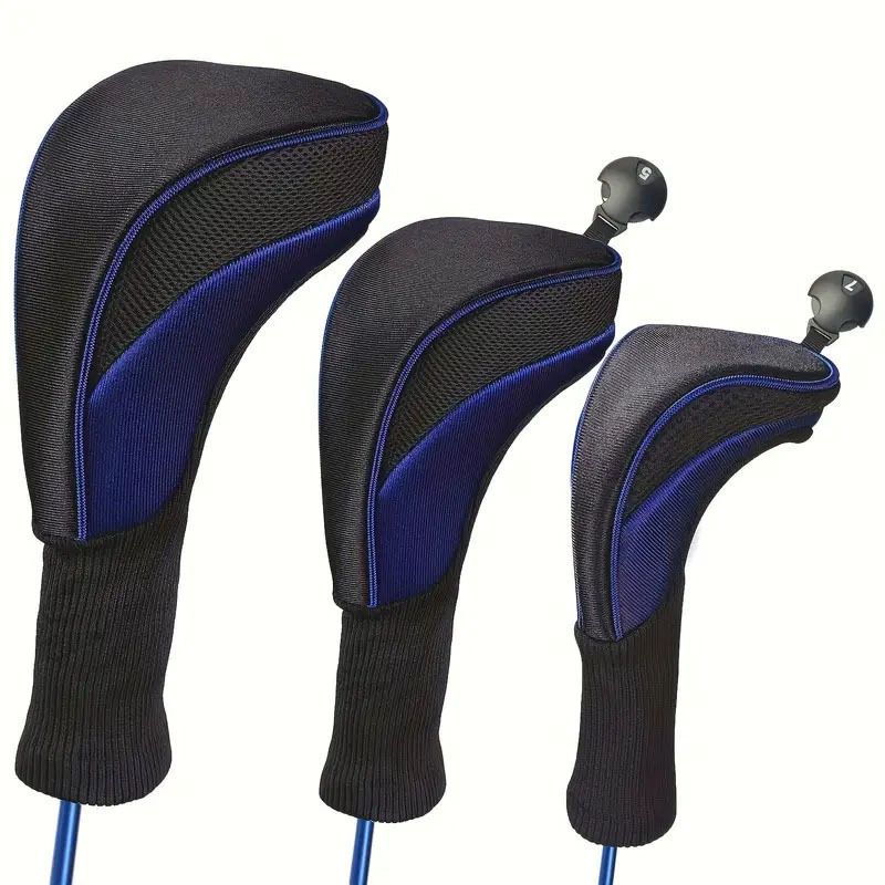 Set, golf clubs, protective case, 3 pieces