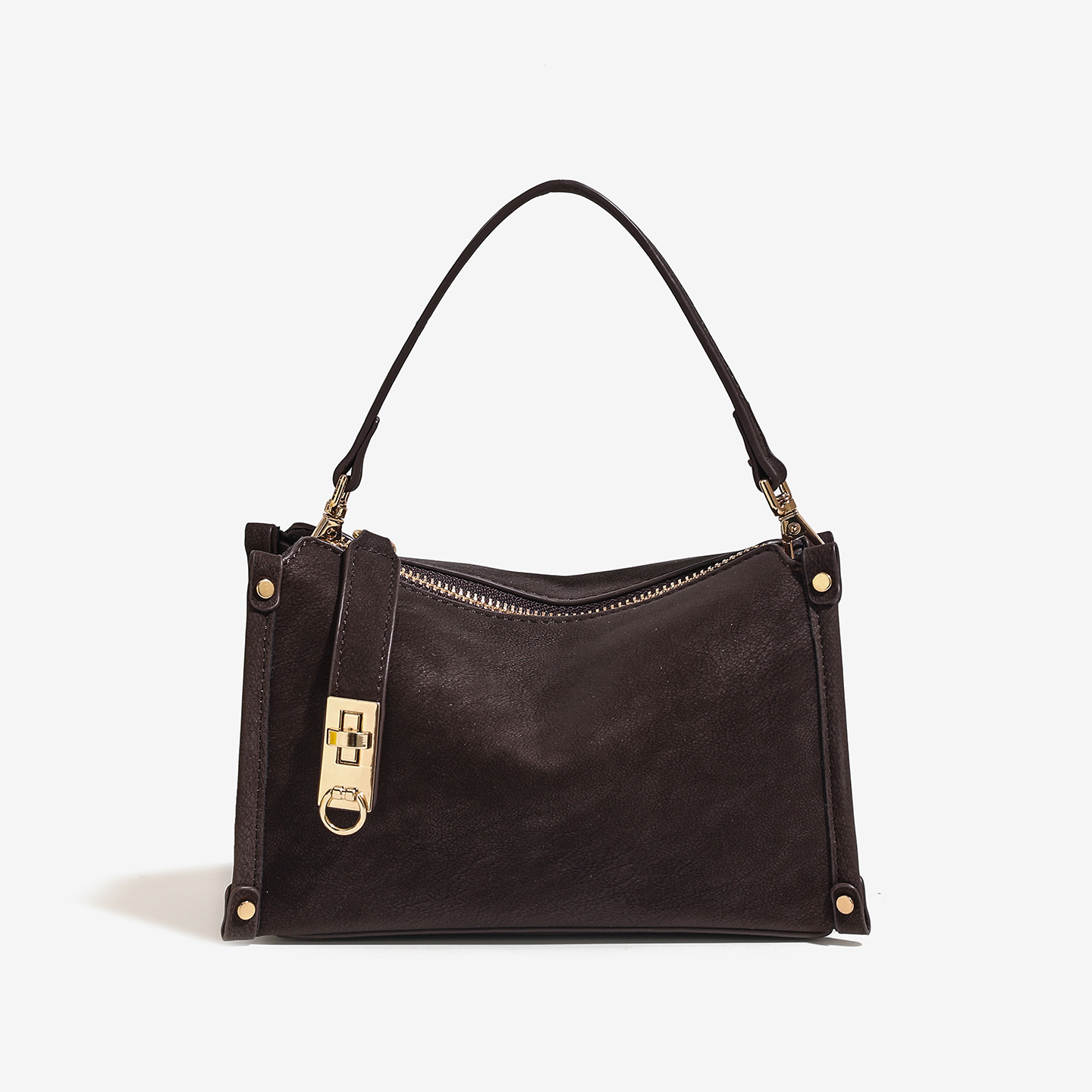 2026 New Genuine Leather Niche Design Box Bag For Women Versatile Fashion Simple Handbag Shoulder Crossbody Underarm Bag - Thumbnail 7