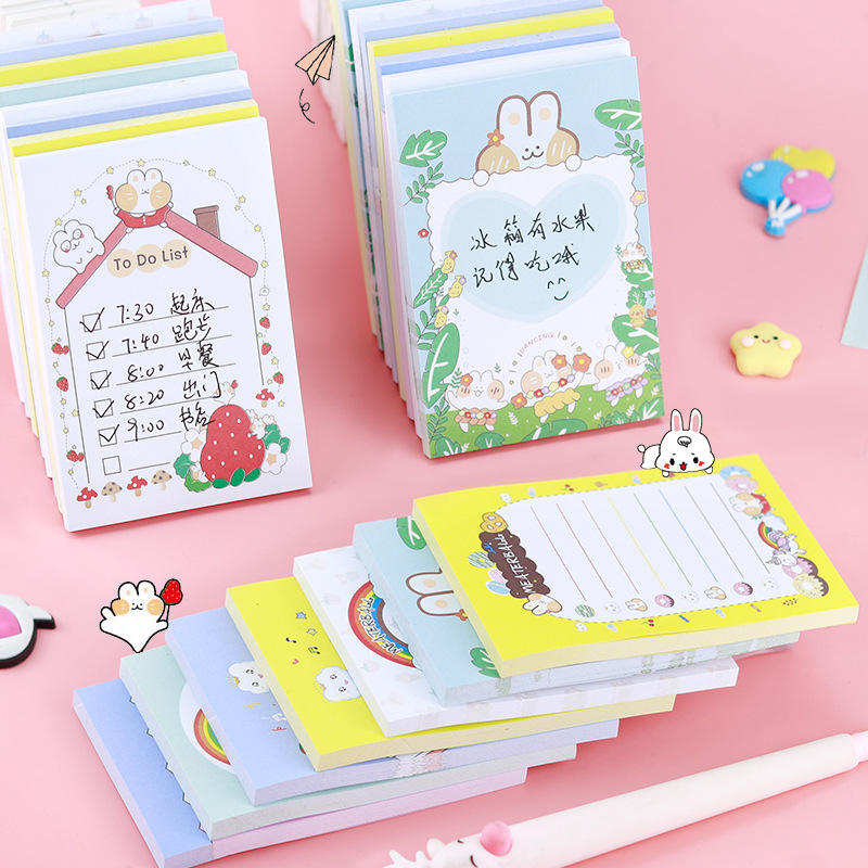 卡通學生摘錄筆記貼便簽紙本子3D視覺立體便利貼可撕口袋手賬本