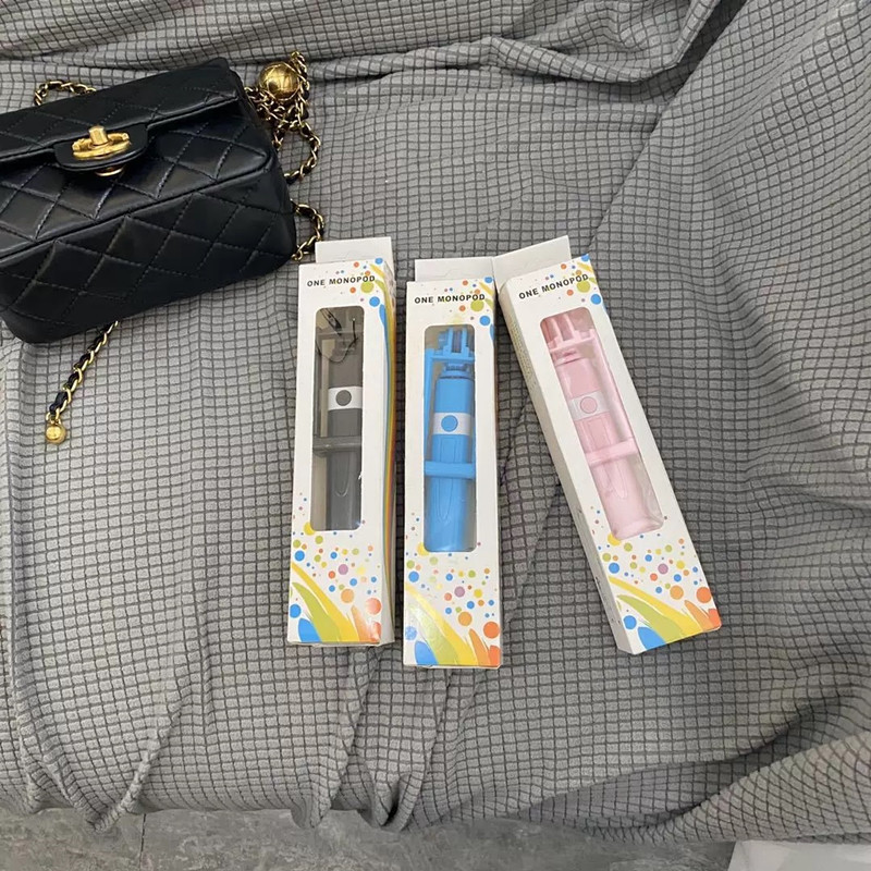 Teléfono móvil selfie Stick para Android Apple Control de alambre 3,5 typec interfaz telescópica plegable selfie artefacto al por mayor