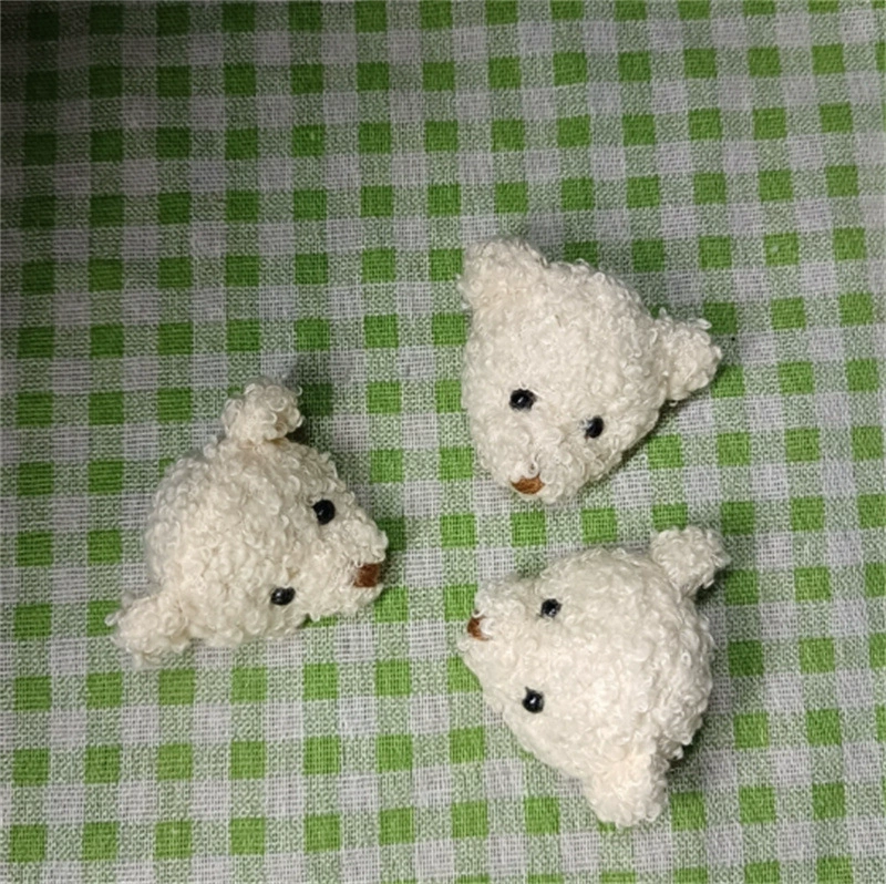 Плюшевая трехмерная кукла, бежовая сумка, украшения с аксессуарами, вспомогательный аксессуар, с маленькими медведями, ручная работа