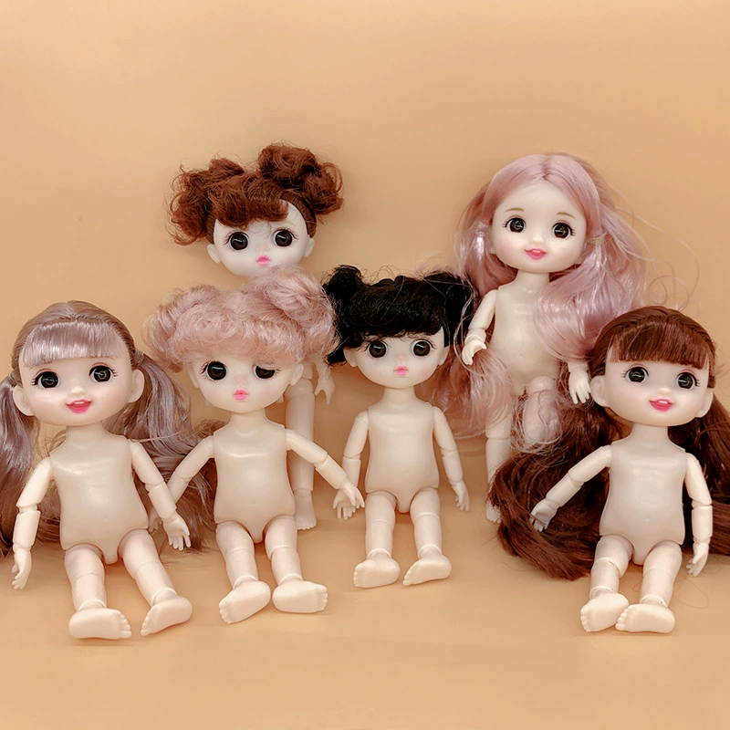 8 минут 16 см 6-дюймовые голые куклы 13 суставов реальные глаза OB11bjd игрушки изменили макияж и куклу