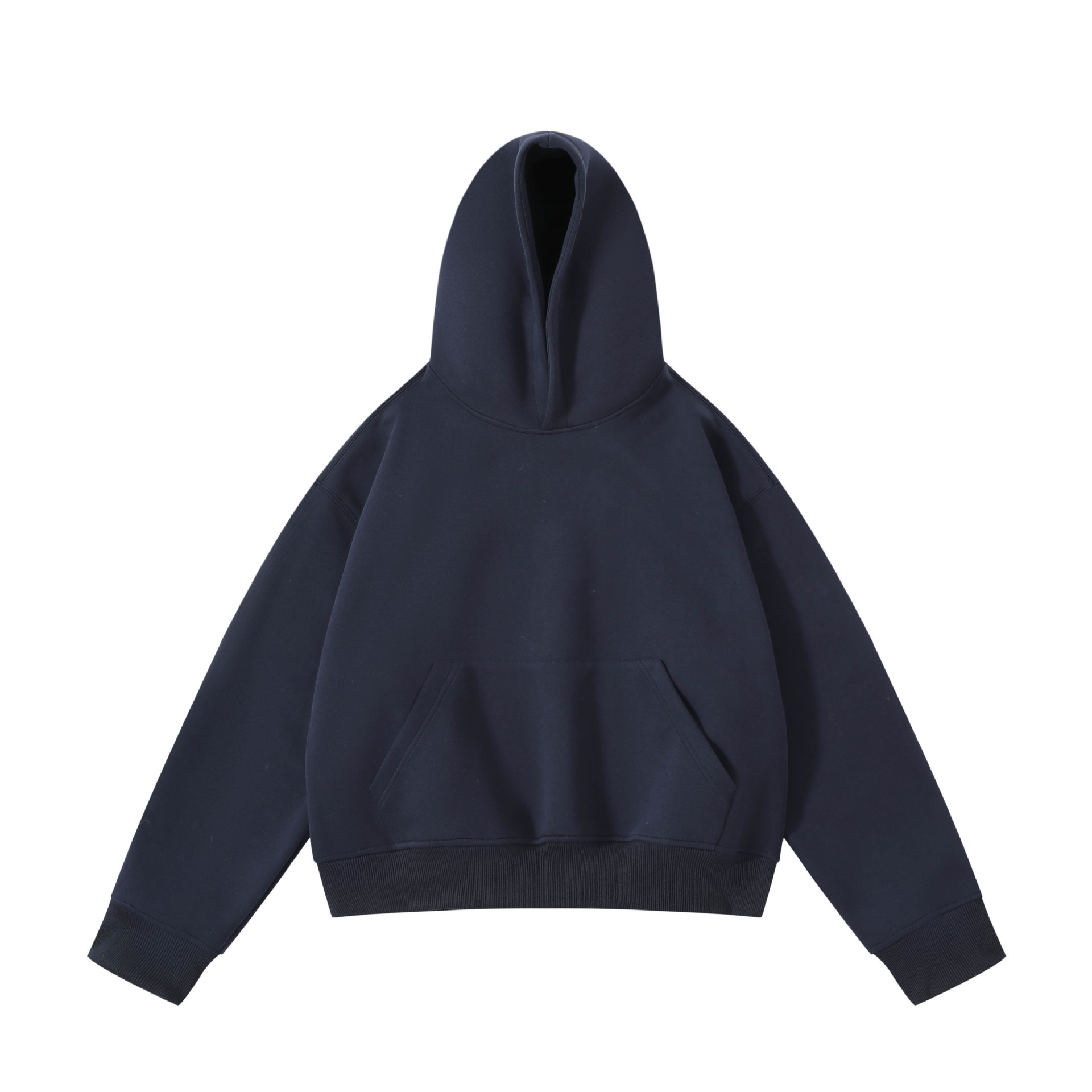 Spring and Autumn 420g short Boxy hooded Cleanfit sweatshirt