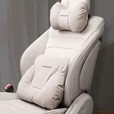 Headrest – 06 08 09 Car Headrest Pillow - lynk-co-car-logo-yacht-velvet-off-white-headrest-lumbar-support-standard