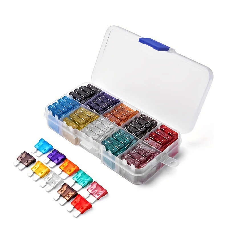 クロスボーダー専用100pcs/50pcs自動車中号プラグ式保険シート車用ヒューズセットケースATC|undefined