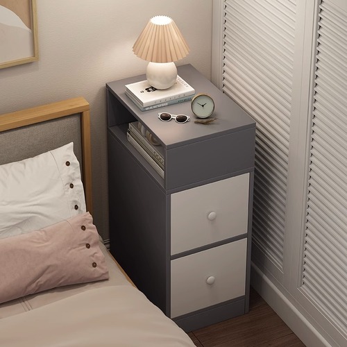 Bedside table simple modern home bedroom small bedside cabinet ultra-narrow storage storage cabinet wall gap storage cabinet