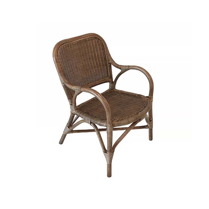 silla de caña mesa de té individual silla de comedor de respaldo alto combinación de escritorio tejido a mano silla de respaldo silla de ocio image 5