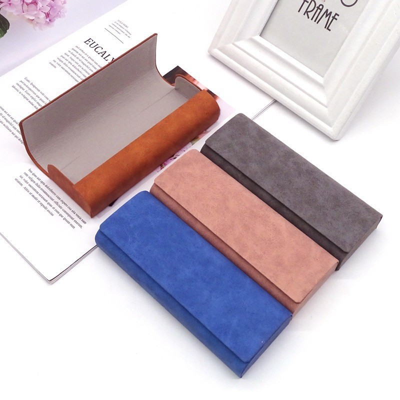Nueva caja de gafas de miopía para la mujer puede hacer logotipo portátil caja de almacenamiento de gafas anti-compresión caja de gafas sensación avanzada image 7