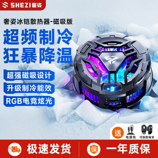 Luxury New Mobile Phone Radiator for Live Streaming, Semiconductor Cooling and Ice Making, Wireless Charging, Game Chicken King